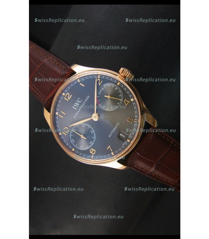 IWC Portugieser IW500702 Swiss Automatic Watch in Grey Dial - Updated 1:1 Mirror Replica 