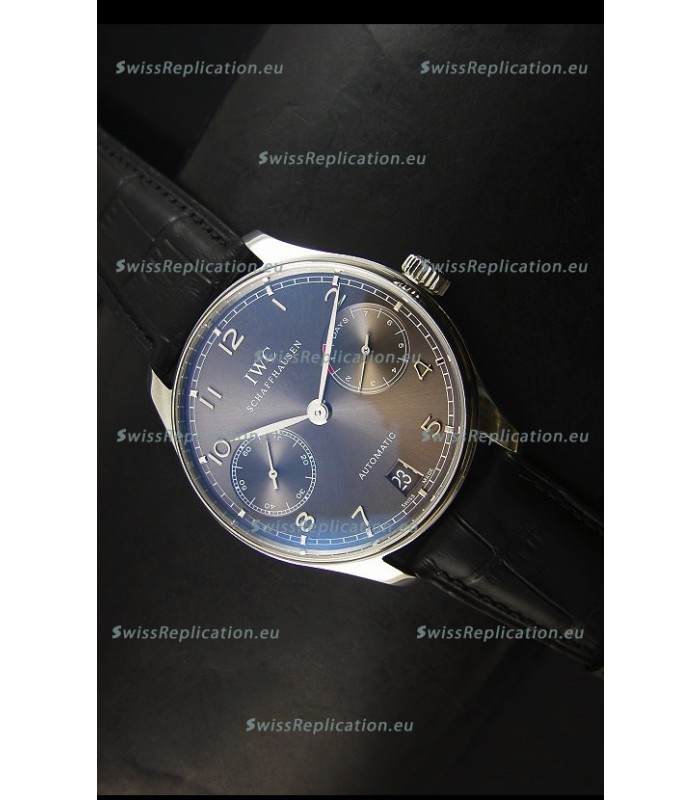IWC Portugieser IW500703 Swiss Automatic Watch in Grey Dial - Updated 1:1 Mirror Replica 