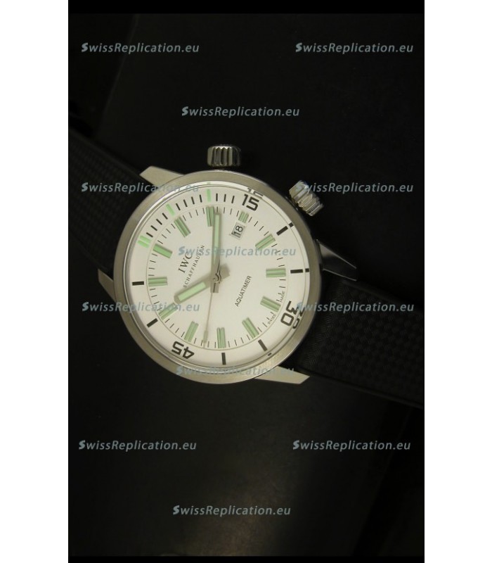 IWC Aquatimer Automatic Vintage 1967 Swiss Watch in White Dial
