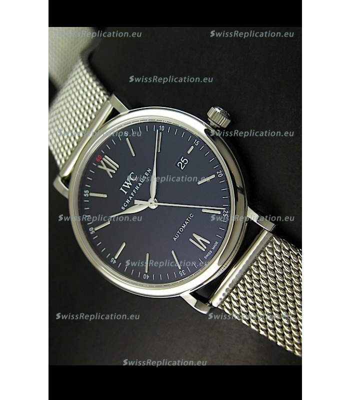 IWC Schaffhausen Swiss Replica Watch in Mesh Steel Strap