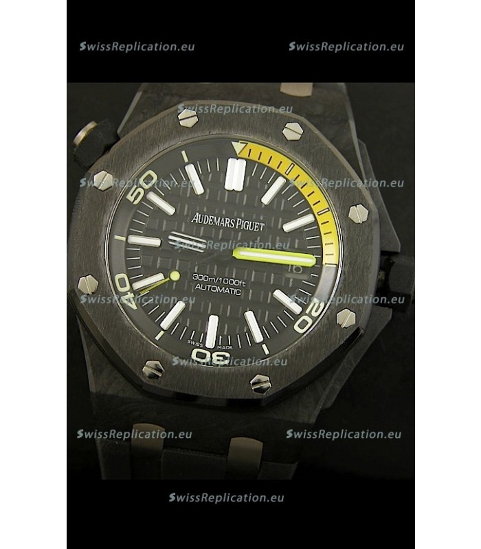Audemars Piguet Royal Oak Offshore Scuba Swiss Replica Watch - Genuine Carbon Casing
