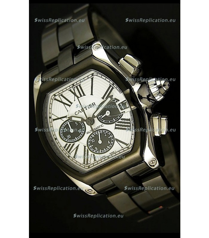 Cartier Roadster Chronograph XL Original DLC Coated 1:1 Mirror Replica Watch