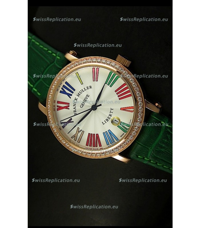 Franck Muller Master of Complications Liberty Japanese Watch in Green Strap