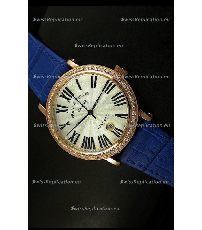 Franck Muller Master of Complications Liberty Japanese Watch in Purple Strap