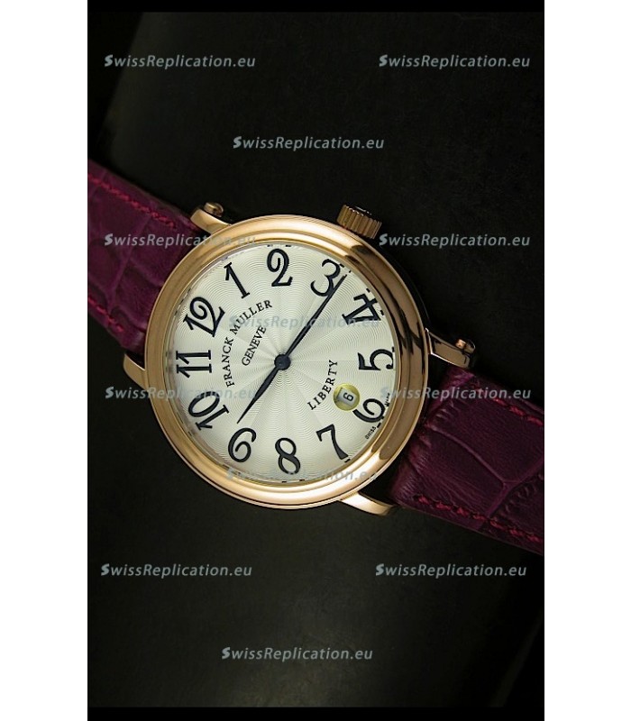 Franck Muller Master of Complications Liberty Japanese Watch Maroon Strap