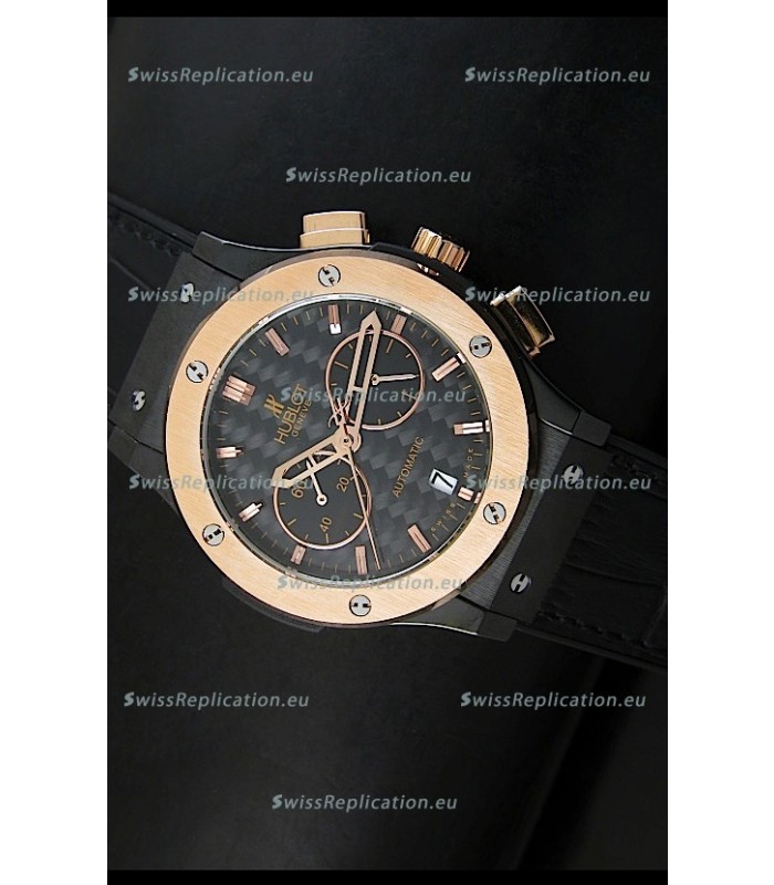 Hublot Classic Fusion Chrono Japanese Quartz Replica Watch Two Tone