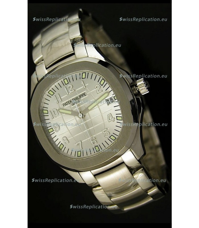 Patek Philippe 5167 Aquanaut Jumbo Swiss Replica Watch - 1:1 Mirror Replica White Dial