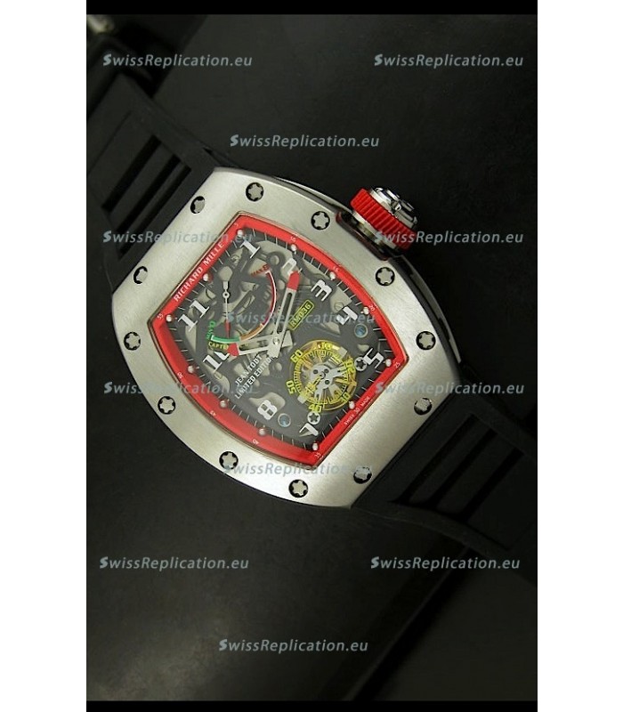 Richard Mille RM002 Power Reserve Tourbillon Swiss Replica Watch in Steel Case