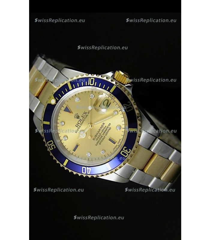 Rolex Submariner Gold Dial Swiss Replica Watch - 1:1 Mirror Replica Watch