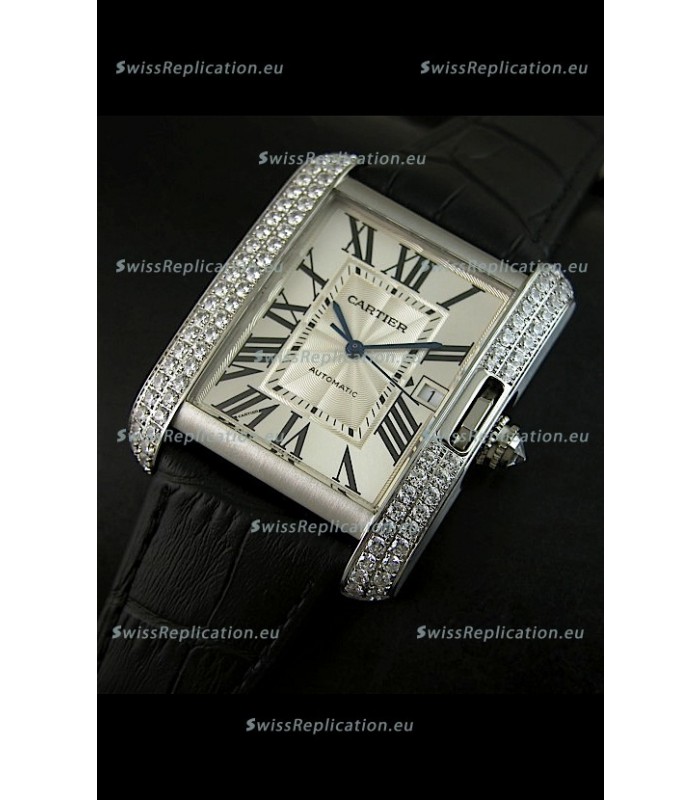 Cartier Tank Swiss Replica Watch 1:1 Mirror Replica Watch - Steel Casing
