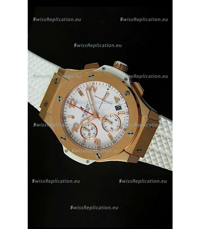 Hublot Big Bang Pink Gold Casing Swiss Watch 40MM - 1:1 Mirror Replica 