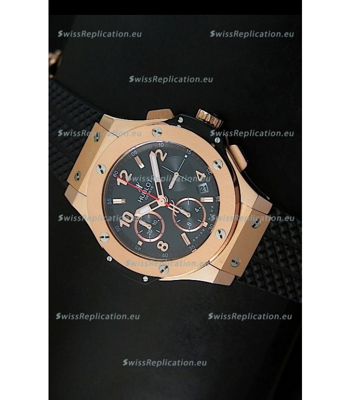 Hublot Big Bang Pink Gold Casing Swiss Watch 40MM - 1:1 Mirror Replica 