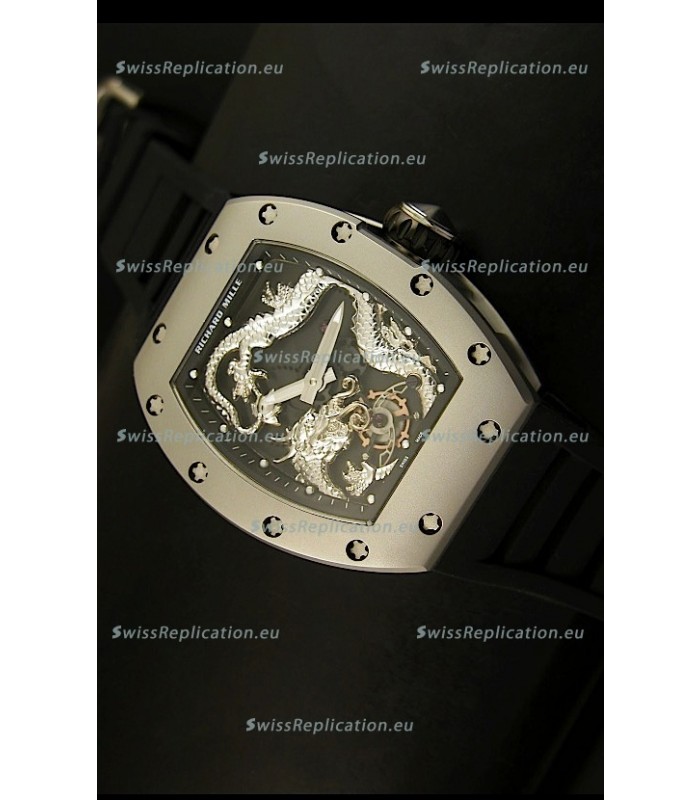 Richard Mille RM057 Tourbillon Jackie Chan Swiss Replica Watch in Titanium Case