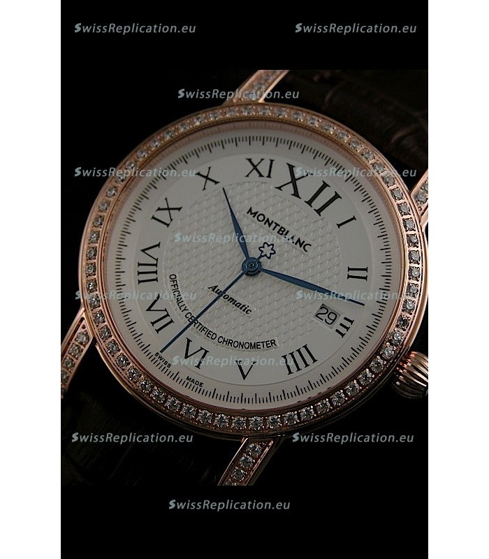 Mont Blanc Swiss Automatic Watch in Rose Gold