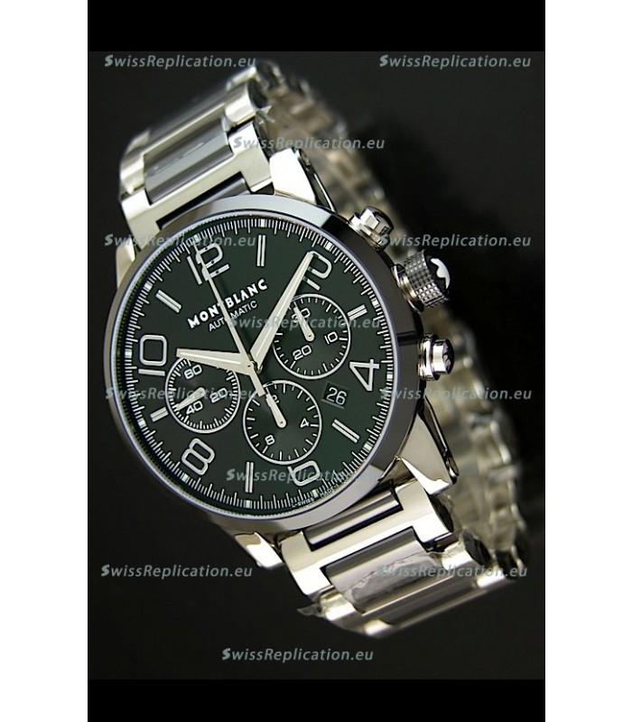 Mont Blanc Timewalker Ceramic Strap Inlays Watch in Black - 1:1 Mirror Replica