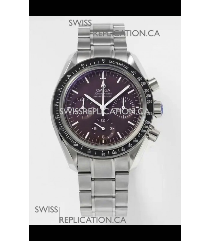 Omega Speedmaster Moonwatch Burgundy Dial 42MM Super Clone Watch