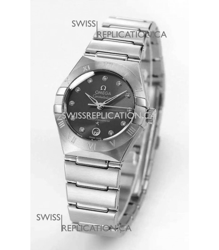 Omega Constellation 29MM Stainless Steel Grey Dial Automatic Super Clone Watch 