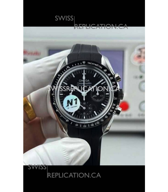 Omega Speedmaster Moonwatch Chronograph Black Dial Super Clone Watch 