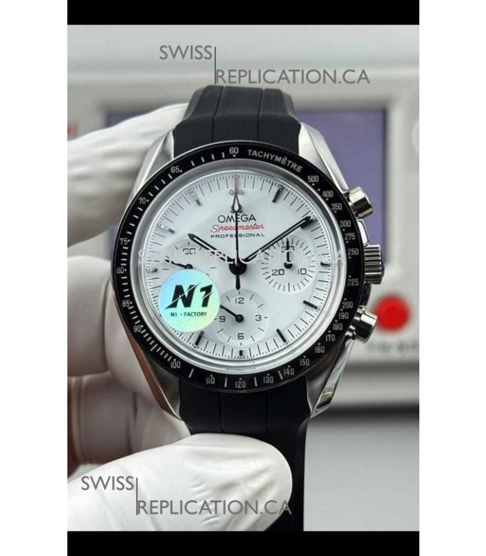 Omega Speedmaster Moonwatch Chronograph White Dial Super Clone Watch 