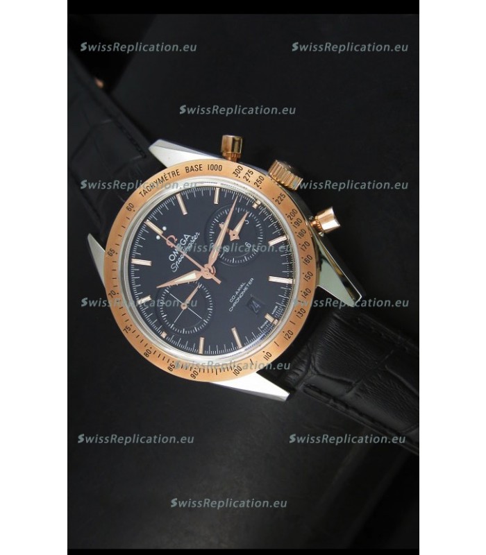 Omega Speedmaster Moon Watch Co-Axial Swiss Watch Two Tone Case - 1:1 Mirror Replica