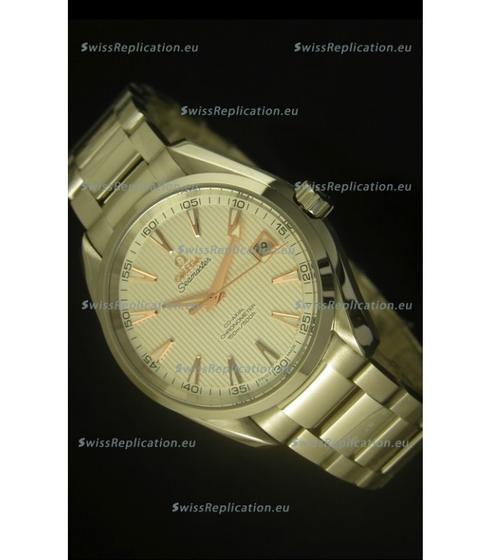 Omega Seamaster Aqua Terra Co-Axial Swiss Watch White Dial