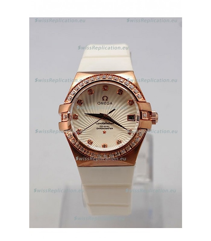Omega Constellation Ladies Replica Watch - Quartz Movement - 35MM