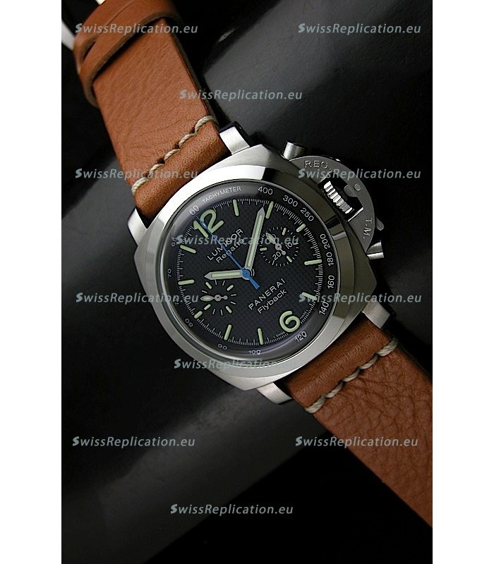 Panerai Luminor Regatta Flyback Swiss Watch in Steel - 1:1 Mirror Replica