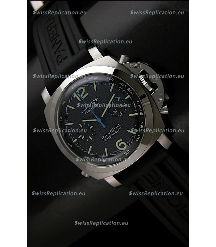 Panerai Luminor Regatta Swiss Replica Watch Rubber Strap - 1:1 Mirror Replica