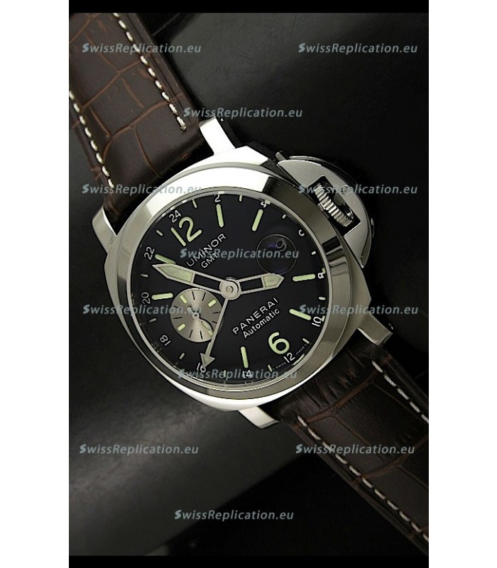 Panerai Luminor GMT Swiss Watch in Steel - 1:1 Mirror Replica PAM00161