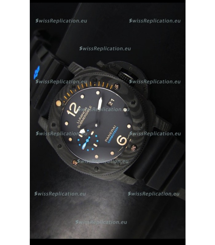 Panerai Luminor 1950 Submersible PAM616 Carbotech Swiss 1:1 Mirror Replica Watch 