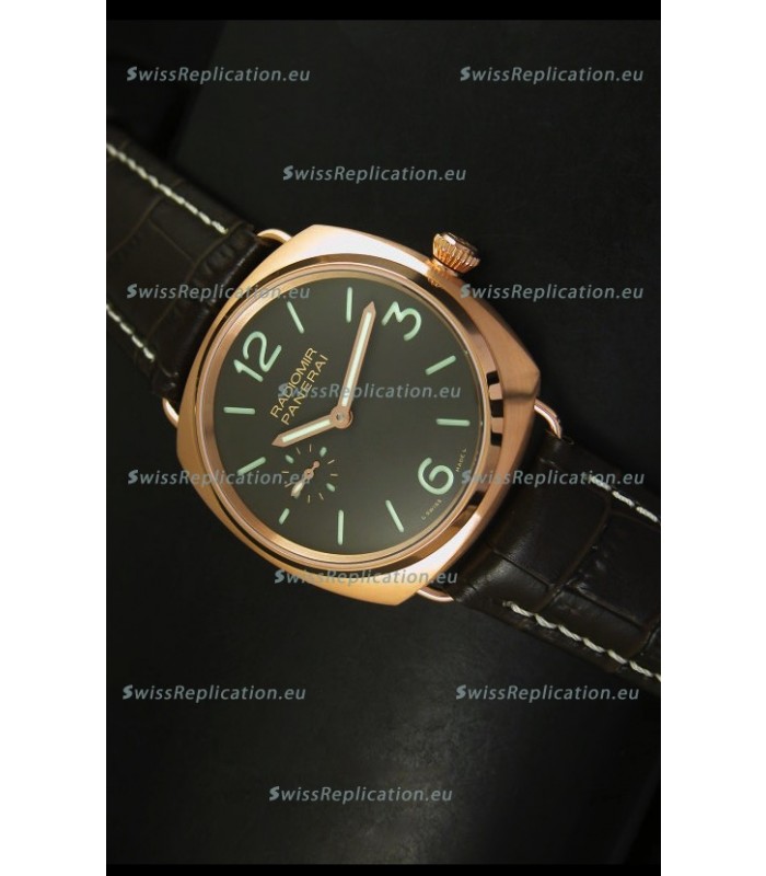 Panerai Radiomir Model PAM00336 Swiss Watch in Pink Gold - 1:1 Mirror Edition