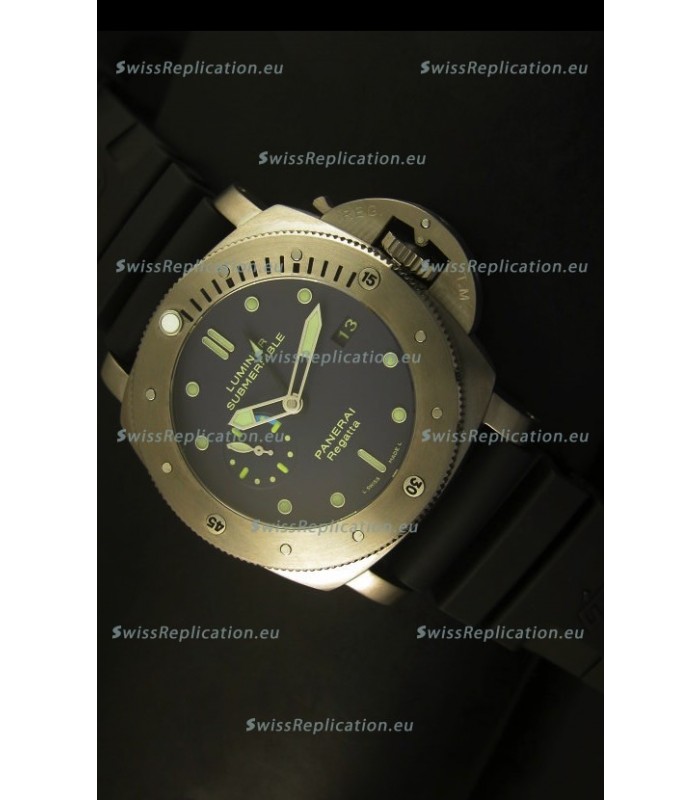 Panerai Luminor PAM371 Submersible GMT Titanium - 1:1 Mirror Replica Watch