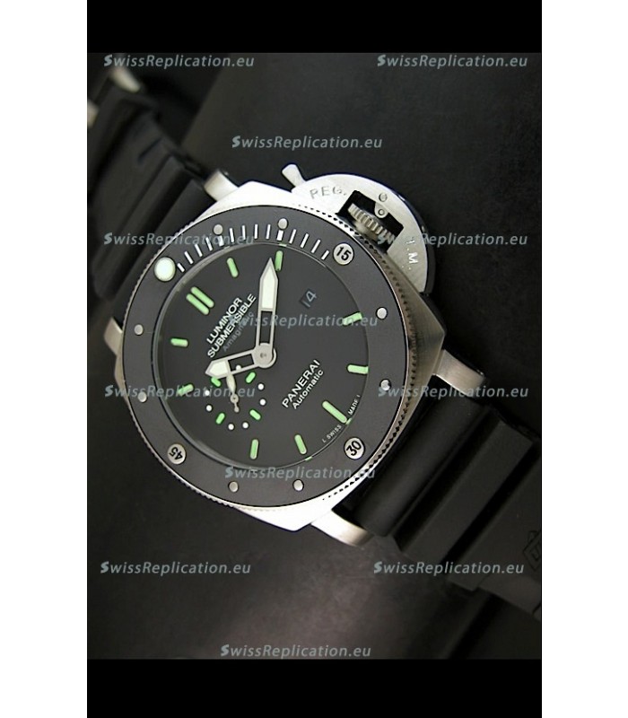 Panerai Luminor Submersible PAM389 Japanese Replica Watch Stainless Steel