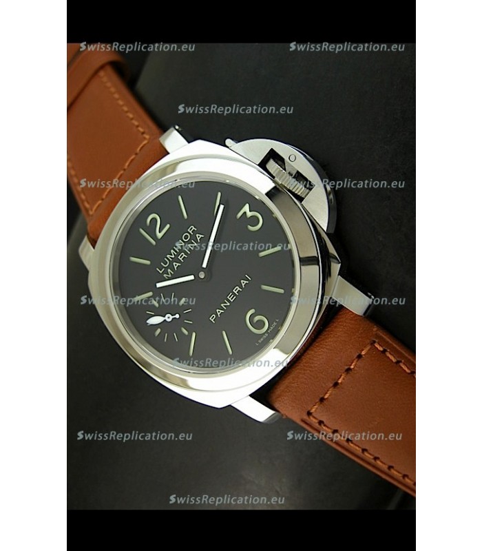 Panerai Luminor PAM111 Swiss Replica Watch - SuperLume Hour Sandwich Dial Markers
