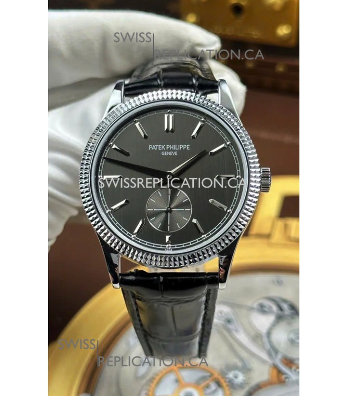 Patek Philippe Calatrava 6119G Stainless Steel Grey Dial Super Clone Watch 