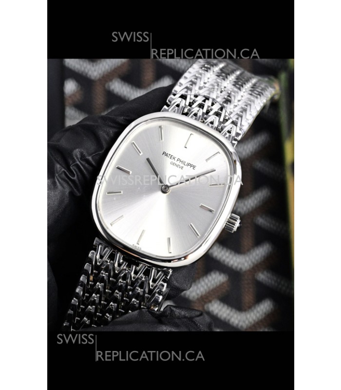 Patek Philippe Golden Ellipse 5738 Steel Dial Super Clone Watch 