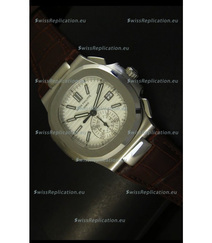 Patek Philippe Nautilus 5980 Brown Strap - 1:1 Ultimate Mirror Replica