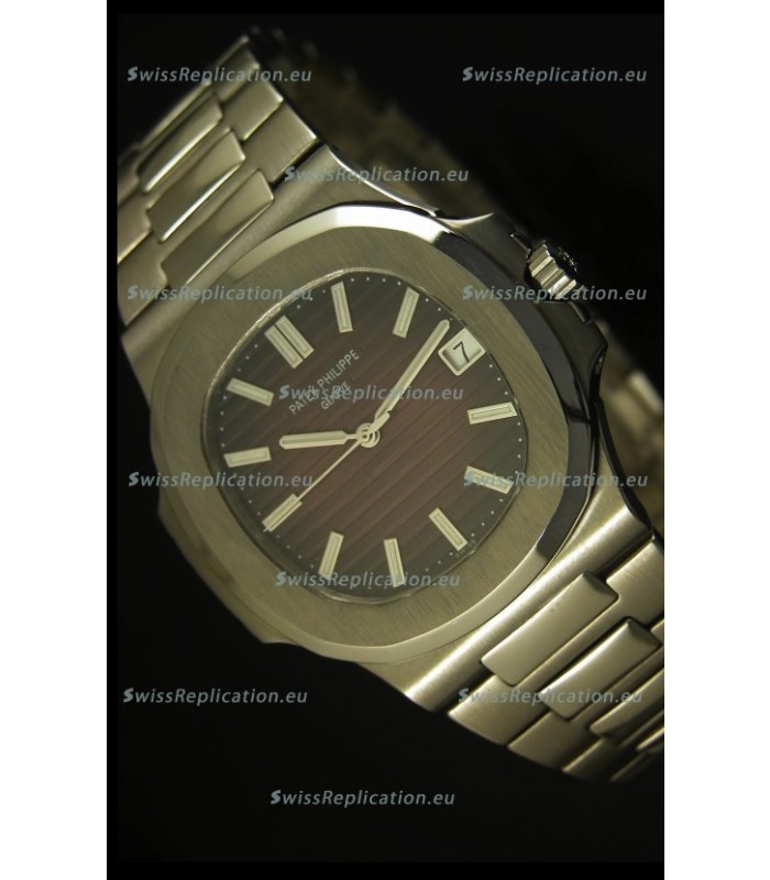 Patek Philippe Nautilus 5711 Jumbo Swiss Watch Burgundy - 1:1 Ultimate Mirror Replica