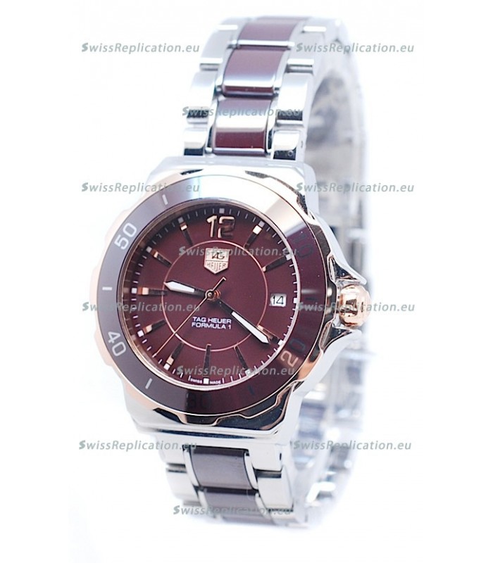 Tag Heuer Formula 1 Quartz Brown Ceramic Bezel Watch