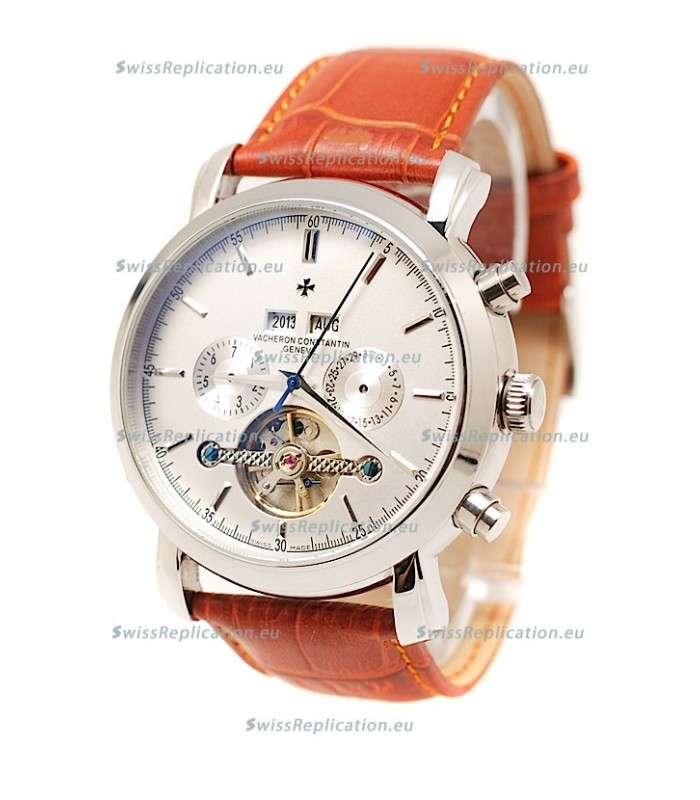 Vacheron Constantin Malte Tourbillon Japanese Watch in Brown Strap