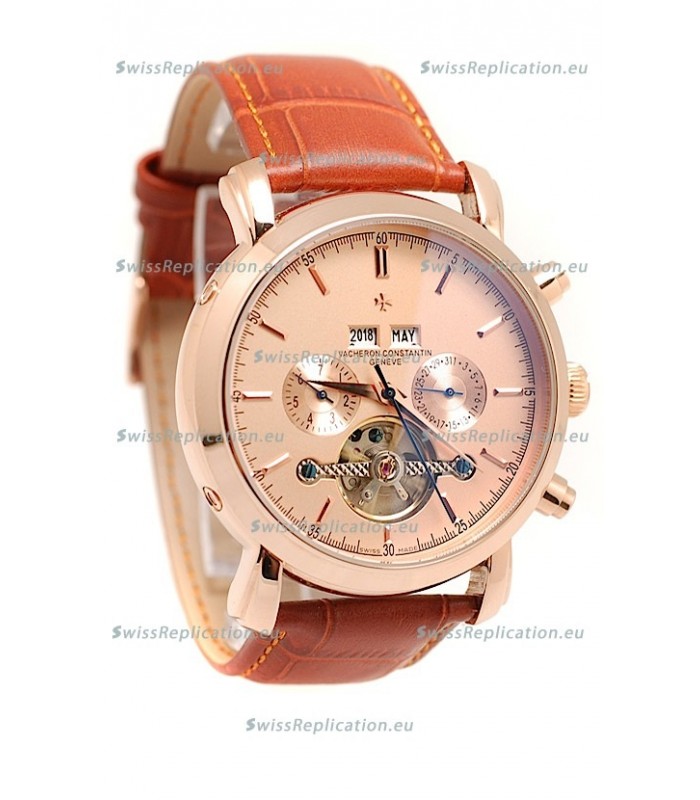 Vacheron Constantin Malte Tourbillon Japanese Pink Gold Watch 