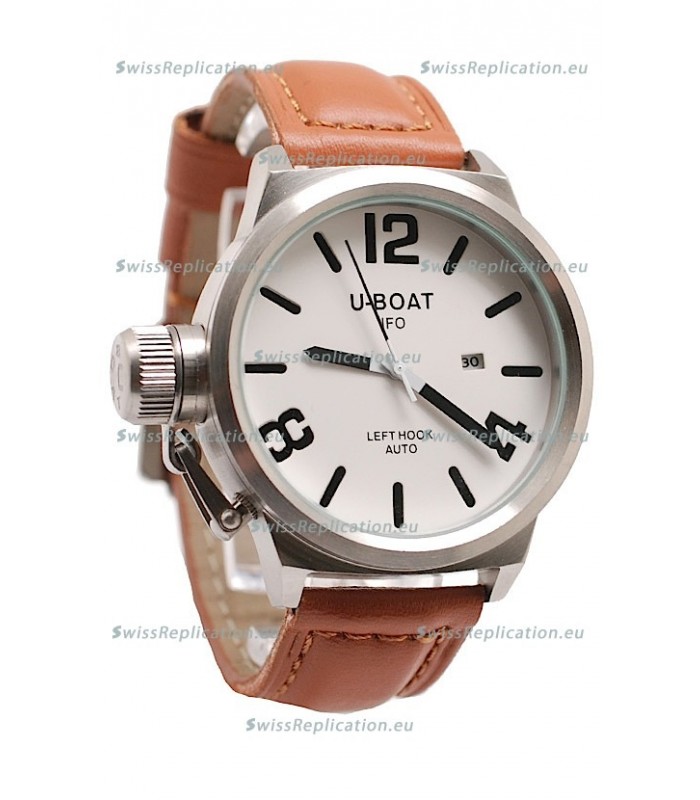 U-Boat Classico Japanese Watch in White Dial