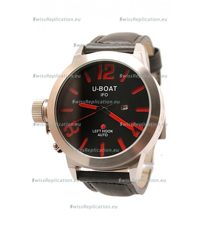 U-Boat Classico Japanese Replica Watch in Red Markers