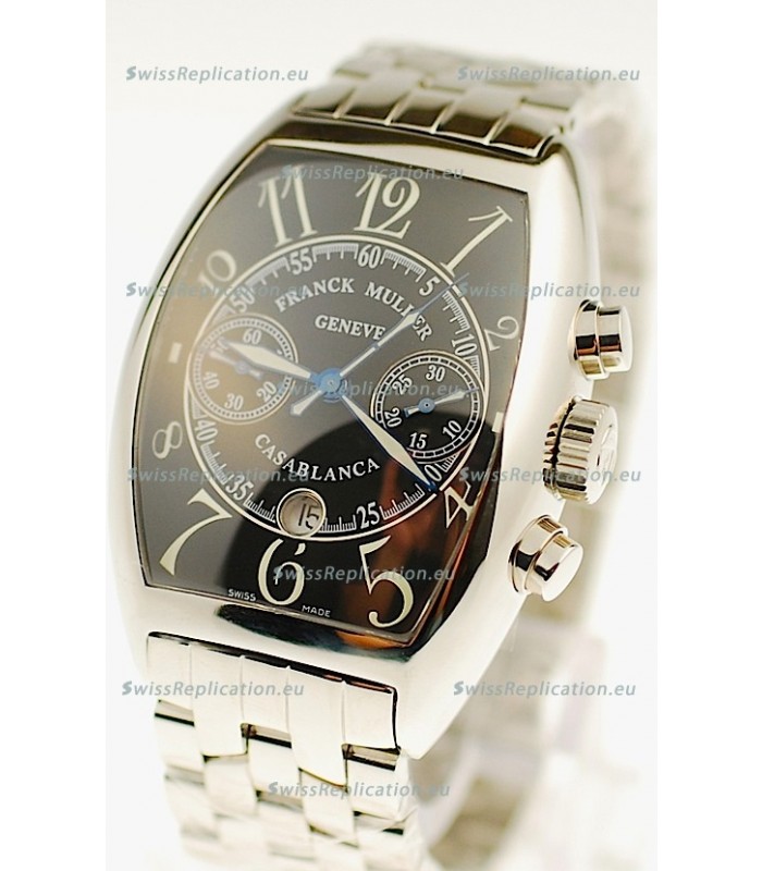 Franck Muller Casablanca Chronograph Swiss Watch in Black Dial