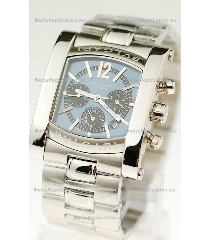 Bvlgari Assioma Japanese Quartz Watch in Blue Dial