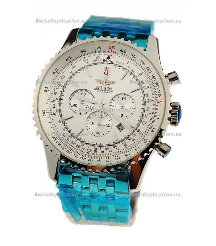 Breitling Navitimer Chronometre Japanese Watch in White Dial