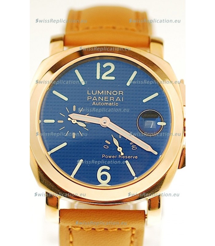 Panerai Luminor Marina Power Reserve Japanese Replica Gold Watch