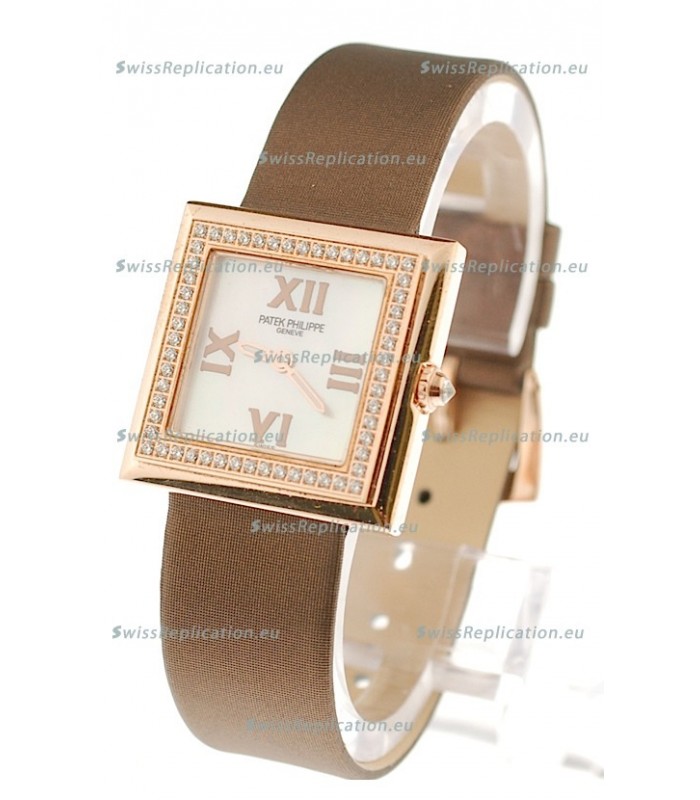 Patek Philippe Ladies Swiss Watch in White Dial