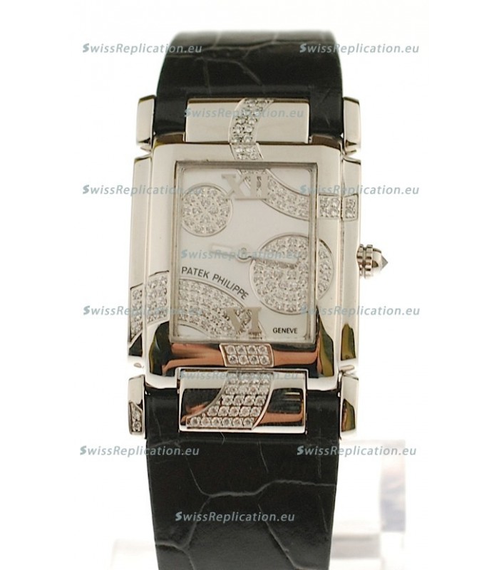 Patek Philippe Twenty Four Swiss Replica Watch in White Dial
