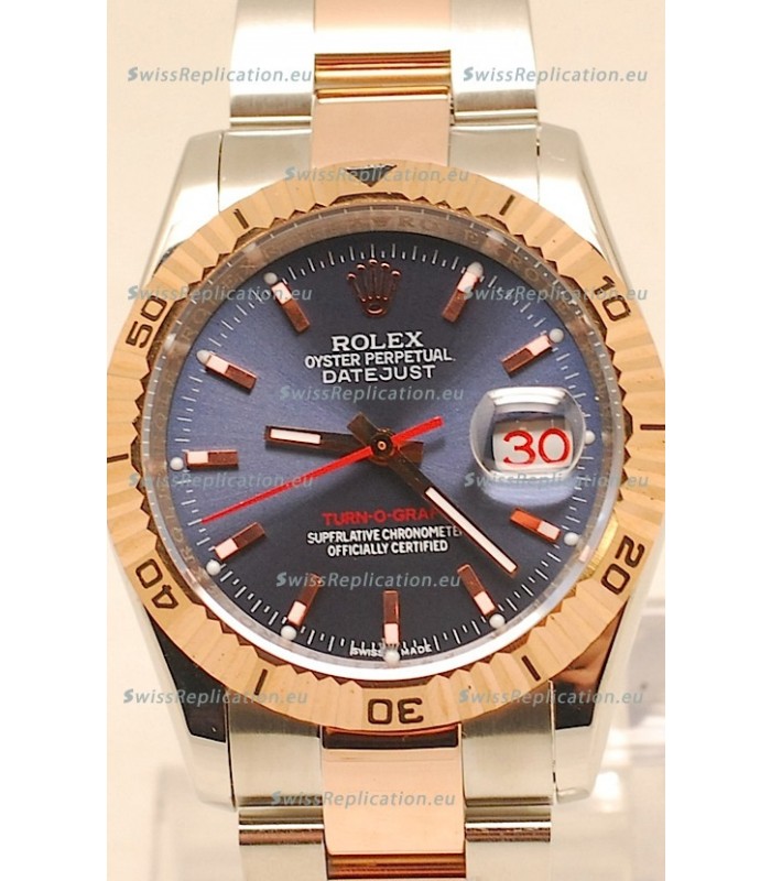 Rolex Datejust Turn O Graph Japanese Rose Gold Watch